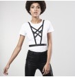 BIJOUX INDISCRETS - MAZE CROSSOVER HARNESS WITH BLACK NECKLINE BIJOUX INDISCRETS - MAZE CROSSOVER HARNESS WITH BLACK NECKLINE
