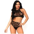 LEG AVENUE - SET 2 PIEZAS TOP Y PANTIES M-L LEG AVENUE - SET 2 PIEZAS TOP Y PANTIES M-L