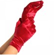 LEG AVENUE - SATIN-HANDSCHUHE ROT
