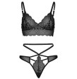 LEG AVENUE - SET 2 PEZZI STRAPPY CUT G STRING M/L