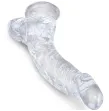 KING COCK - CLEAR PÉNIS COURBE RÉALISTE AVEC BOULES 16.5 CM TRANSPARENT KING COCK - CLEAR PÉNIS COURBE RÉALISTE AVEC BOULES 16.5 CM TRANSPARENT