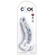 KING COCK - CLEAR PENE CURVO REALISTICO CON SFERE 16.5 CM TRASPARENTE KING COCK - CLEAR PENE CURVO REALISTICO CON SFERE 16.5 CM TRASPARENTE