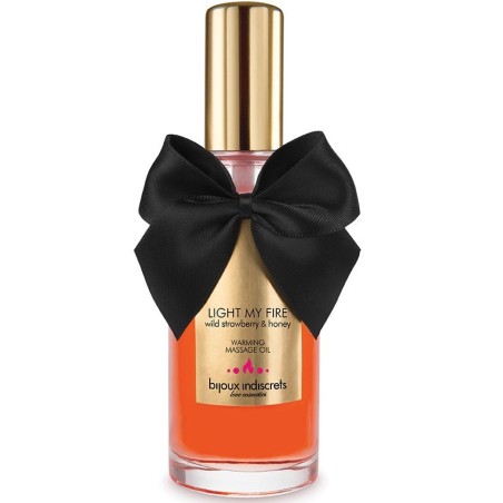 BIJOUX INDISCRETS - OLIO DA MASSAGGIO EFFETTO CALDO AROMA FRAGOLA