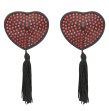COQUETTE CHIC DESIRE - ROT-SCHWARZE NIPPELABDECKUNGEN COQUETTE CHIC DESIRE - ROT-SCHWARZE NIPPELABDECKUNGEN