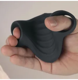ROCKS-OFF - VIBRATORE FLESSIBILE PALM BLACK MASTURBATOR