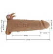 PRETTY LOVE - QUILLON MANCHON PÉNIS AVEC STIMULATEUR CLITORIAL ET VIBRATION PRETTY LOVE - QUILLON MANCHON PÉNIS AVEC STIMULATEUR CLITORIAL ET VIBRATION