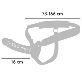 HIDDEN DESIRE - INFERNO MANCHON PÉNIS AVEC SANGLE 16 CM