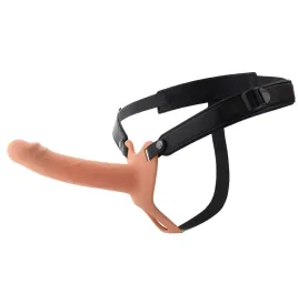 HIDDEN DESIRE - INFERNO MANCHON PÉNIS AVEC STRAP-ON EN SILICONE 18 CM