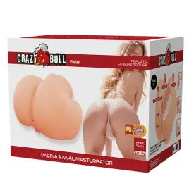CRAZY BULL - VIVIAN DOUBLE MASTURBATEUR VIBRANT VAGINAL ET ANAL FLESH