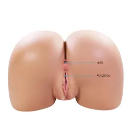 CRAZY BULL - JULIA XXL DOPPELTER VAGINAL- UND ANALVIBRATIONSMASTURBATOR FLESH