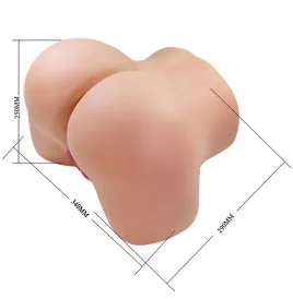 CRAZY BULL - JULIA XXL DOPPELTER VAGINAL- UND ANALVIBRATIONSMASTURBATOR FLESH
