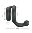 CRAZY BULL - YANCY DOUBLE COCK AND BALL RING BLACK CRAZY BULL - YANCY DOUBLE COCK AND BALL RING BLACK