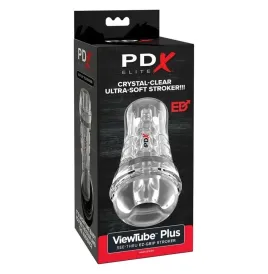 PDX ELITE - VIEWTUBE PLUS SEE-THRU EZ-GRIP TRANSPARENT STROKER 21 CM