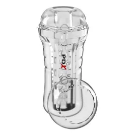 PDX ELITE - VIEWTUBE PLUS SEE-THRU EZ-GRIP TRANSPARENT STROKER 21 CM