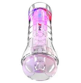PDX ELITE - VIEWTUBE XXL LED TRASPARENTE STROKER 27,3 CM