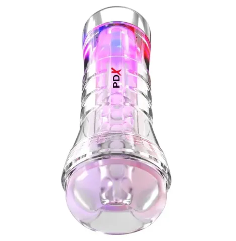PDX ELITE - VIEWTUBE XXL LED TRASPARENTE STROKER 27,3 CM