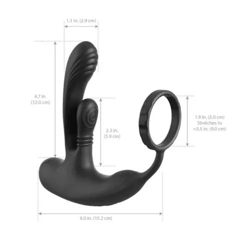 ANAL FANTASY ELITE - STIMULATEUR ANAL ET PÉRINÉAL RECHARGEABLE ASS-GASM INTIMOTION