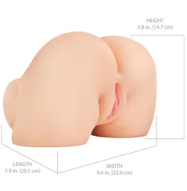 PDX ELITE - SHAKETHAT ASS REALISTIC VAGINA AND ANUS MASTURBATOR WITH VIBRATION