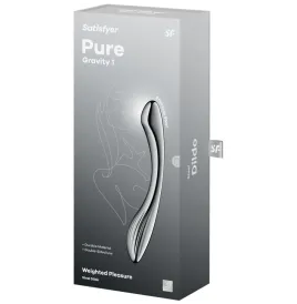 SATISFYER - PURE GRAVITY 1 STAINLESS STEEL DOUBLE-ENDED DILDO