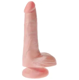 KING COCK - PÉNIS RÉALISTE AVEC BOULES 13.5 CM LÉGÈRES
