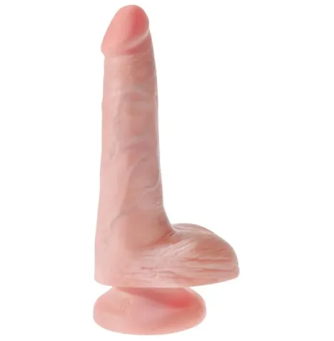 KING COCK - REALISTISCHER PENIS MIT EIER 13.5 CM LEICHT