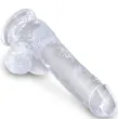 KING COCK - CLEAR PENE REALÍSTICO CON TESTÍCULOS 13.5 CM TRANSPARENTE KING COCK - CLEAR PENE REALÍSTICO CON TESTÍCULOS 13.5 CM TRANSPARENTE