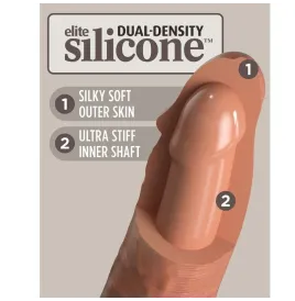 KING COCK - ELITE GODE RÉALISTE EN SILICONE 20.3 CM CARAMEL