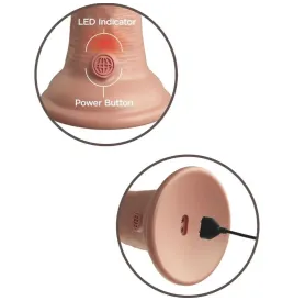 KING COCK - ELITE REALISTIC DILDO VIBRATING and SILICONE 20.3 CM