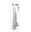 KING COCK - CLEAR DILDO WITH TESTICLES 19 CM TRANSPARENT KING COCK - CLEAR DILDO WITH TESTICLES 19 CM TRANSPARENT