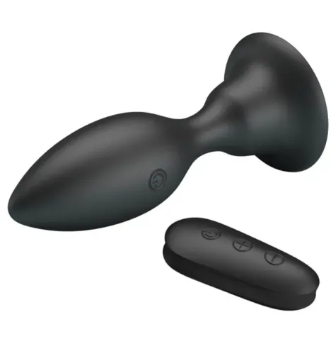 MR PLAY - PLUG ANALE CON TELECOMANDO VIBRAZIONE NERO