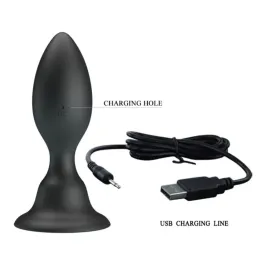 MR PLAY - PLUG ANALE CON TELECOMANDO VIBRAZIONE NERO