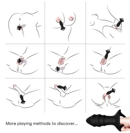 ARMONY - VIBRATEUR À DOIGTS KYLIN ET TÉLÉCOMMANDE DE PLUG ANAL NOIR