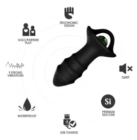 ARMONY - KYLIN FINGERVIBRATOR and ANALPLUG FERNBEDIENUNG SCHWARZ