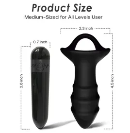 ARMONY - KYLIN FINGER VIBRATOR and ANAL PLUG REMOTE CONTROL BLACK