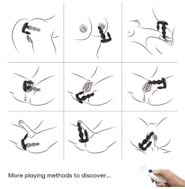 ARMONY - MANFUN VIBRATOR and STIMULATOR ANAL PLUG FERNBEDIENUNG SCHWARZ