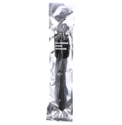 ALL BLACK - BEADED SHOWER ANAL SILICONE 27 CM