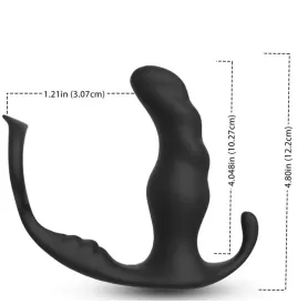 ARMONY - VIBRATORE ANALE PROSTATA KNIGHT E TELECOMANDO ANELLO NERO