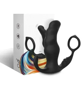 ARMONY - KNIGHT VIBRATEUR ANAL PROSTATE and ANNEAU TÉLÉCOMMANDE NOIR