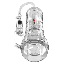 PDX ELITE - ASPIRATORE A TUBO DI VISTA XXL TRASPARENTE CON POMPA DI ASPIRAZIONE 27,3 CM