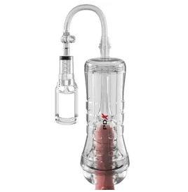 PDX ELITE - VIEWTUBE VAC XXL TRANSPARENTER STROKER MIT SAUGPUMPE 27,3 CM