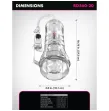PDX ELITE - MASTURBADOR TRANSPARENTE VIEWTUBE VAC XXL CON BOMBA DE SUCCIÓN 27.3 CM