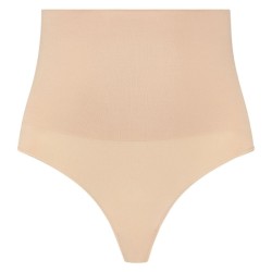 BYE-BRA - FAJA SENZA CUCITURE STILE PERIZOMA BEIGE MISURARE S