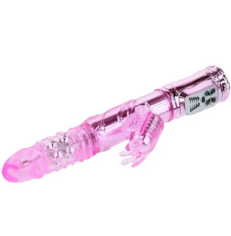 BAILE - VIBRATEUR RECHARGEABLE AVEC STIMULATEUR DE PAPILLON ROTATION ET THROBBING