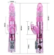 BAILE - VIBRATEUR RECHARGEABLE AVEC STIMULATEUR DE PAPILLON ROTATION ET THROBBING BAILE - VIBRATEUR RECHARGEABLE AVEC STIMULATEUR DE PAPILLON ROTATION ET THROBBING