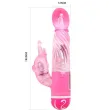 BAILE - VIBRATEUR MULTIVITESSES AVEC STIMULATEUR ROSE