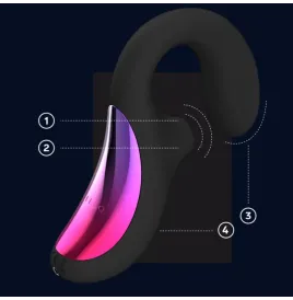 LELO - ENIGMA CRUISE DOUBLE STIMULATION SONIC MASSAGER BLACK