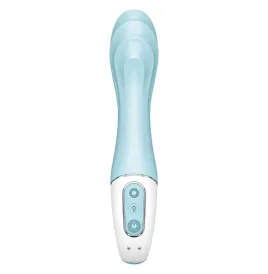 SATISFYER - AIR PUMP VIBRATOR 5 VIBRADOR PUNTO G INFLABLE APP AZUL