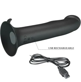 PRETTY LOVE - MURRAY BLACK CLITORAL VIBRATOR AND SUCKER