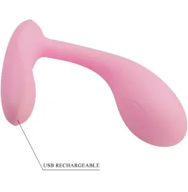 PRETTY LOVE - BAIRD G-SPOT 12 VIBRACIONES RECARGABLE ROSA APP