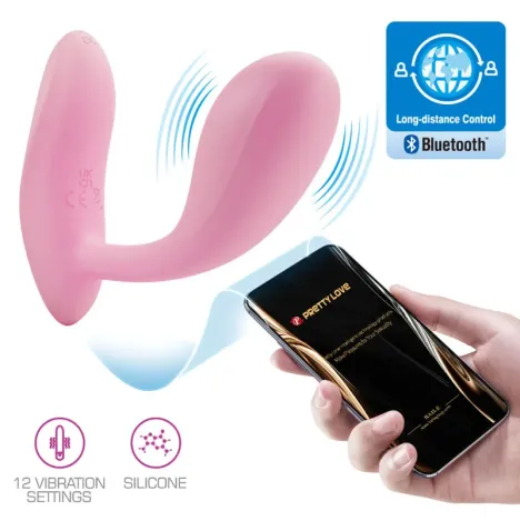 PRETTY LOVE - BAIRD G-SPOT 12 VIBRATIONEN WIEDERAUFLADBARE ROSA APP